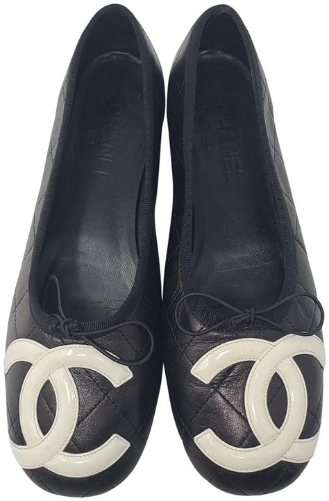 chanel pointed toe flats|chanel interlocking flats.